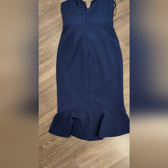 BARDOT Kristen Peplum Fit & Flare Midi Blue Dress size XS - Picture 11 of 14